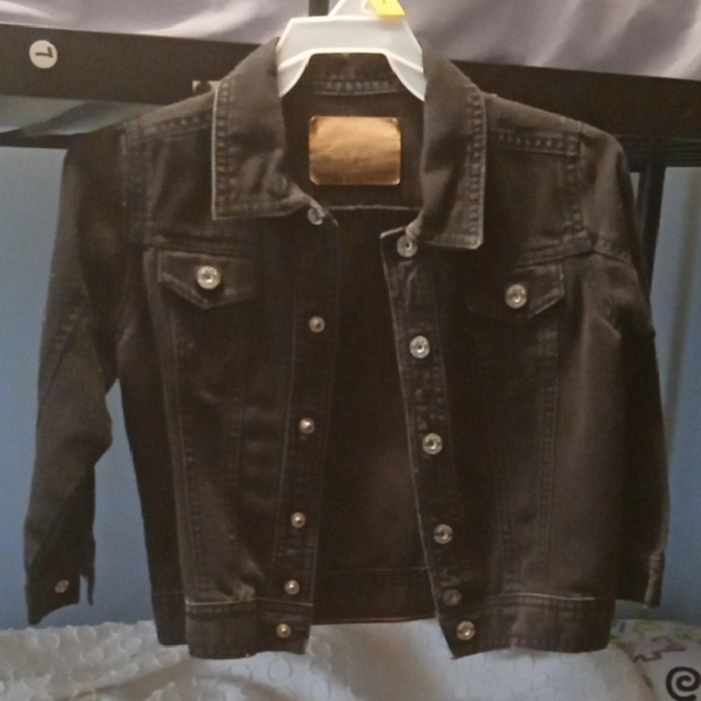 Riders by Lee Black Jean Jacket Classic Style